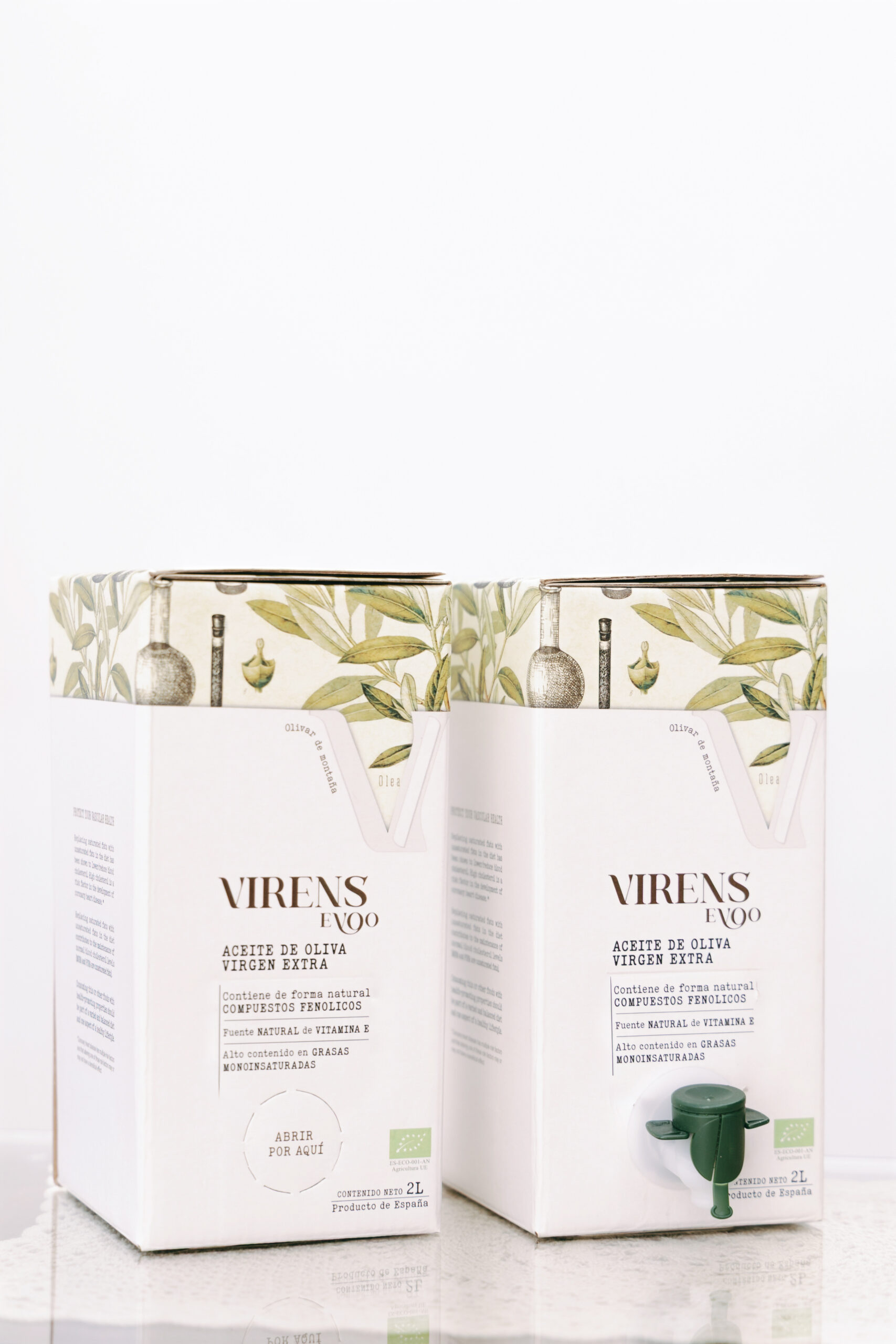 Extra Virgin Olive Oil VIRENS EVOO 2 Ltr. Bag in Box